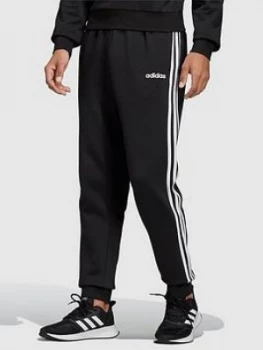 Image of Adidas Essential 3 Stripe Track Pants - Black