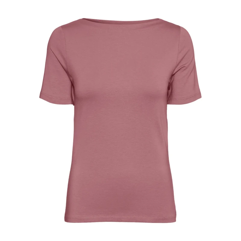 Image of Vero Moda Womens 3/4 sleeve T-Shirt Vero Moda Panda Modal Rose Female L