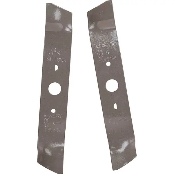 Image of Greenworks Genuine Lawnmower Blades for G40LM49DB HP-326 Pack Qty: Pack of 2