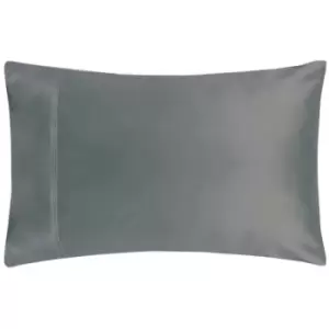 Image of Belledorm 200 Thread Count Egyptian Cotton Housewife Pillowcases (Pair) (One Size) (Slate) - Slate