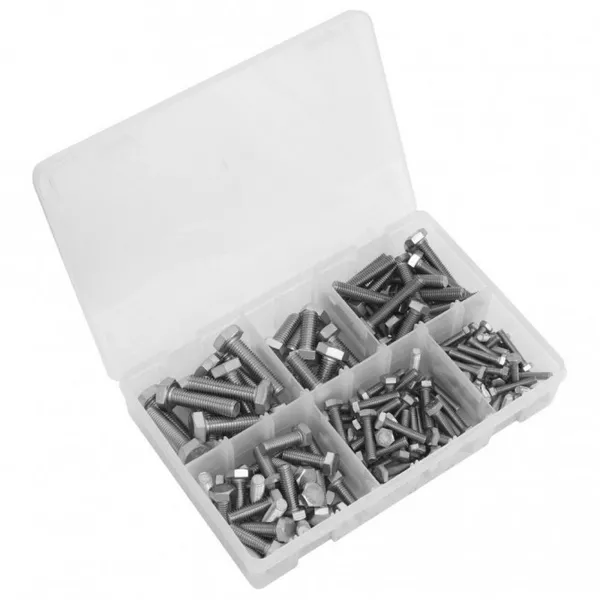 Image of Sealey Stainless Steel Setscrew Assortment 150pc M5-M10 AB078SS