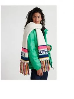 Image of Superdry 90's Nostalgia Scarf, Cream, Women
