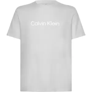 Image of Calvin Klein Performance Logo T Shirt - Grey