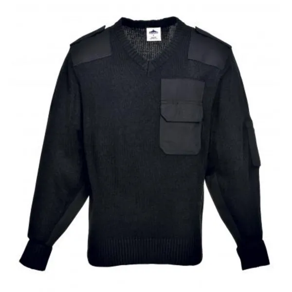 Image of Portwest Nato Mens Sweater B310BKRS Colour: Black