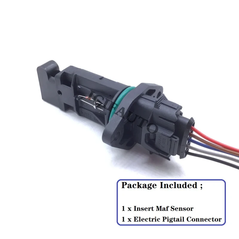 Image of 0280217531 Insert Mass Air Flow Meter Maf Sensor+Connector for Alfa Romeo 156 166 GTV Lancia Kappa Fiat Ducato 2.5-3.0L 97-06