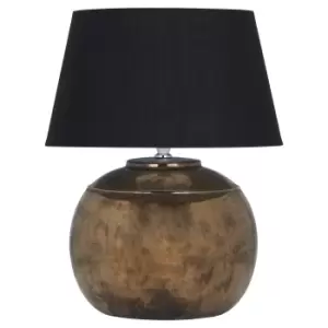 Image of Regola Bronze Metallic Ceramic Table Lamp