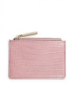 Image of Katie Loxton Celine Faux Croc Card Holder - Pink