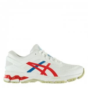 Image of Asics GEL Kayano 26 Ladies Running Shoes - White/Red RT