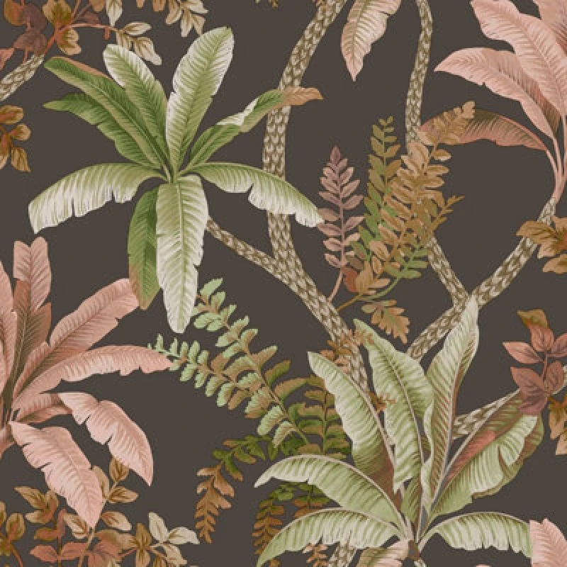 Image of HOLDEN DECOR Holden Decor - Trailing Palm Cream Wallpaper Tropical Botanical Feature Wall WL-13800