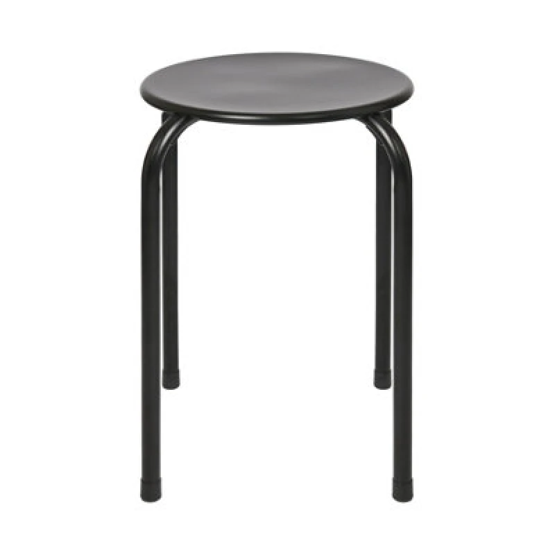 Image of Harbour Housewares Metal Stacking Stool - Matt Black