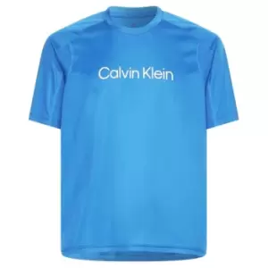 Image of Calvin Klein Performance Performance Logo T-Shirt Mens - Blue
