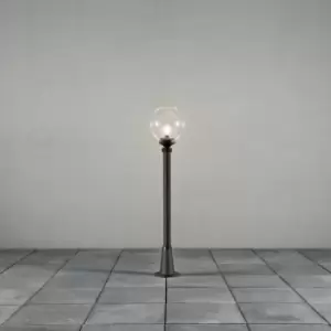 Image of Konstsmide Orion Outdoor Classic Short Bollard Incl. Black Clear Glass, IP44