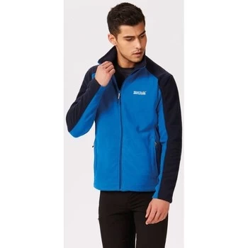 Image of Regatta HEDMAN II Full-Zip Fleece mens Fleece jacket in Blue - Sizes UK M,UK L,UK XL,UK XXL,UK 4XL,EU 5XL