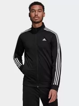 Image of adidas Essentials Warm-up 3-stripes Track Top, Blue, Size S, Men