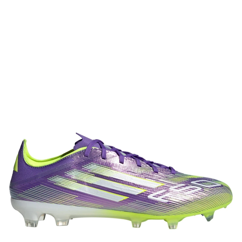 Image of adidas F50 Pro Adults Firm Ground Football Boots Purple/White male 9.5 (44)