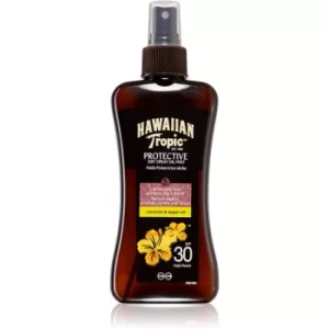 Image of Hawaiian Tropic Protective Dry Sunscreen Oil in Spray SPF 30 200ml