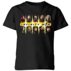 Image of Avengers Team Lineup Kids T-Shirt - Black - 3-4 Years