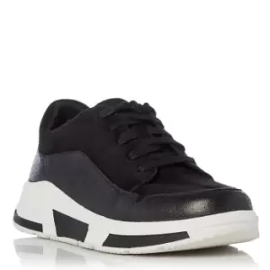 Image of Fitflop Freya Suede Trainers - Black