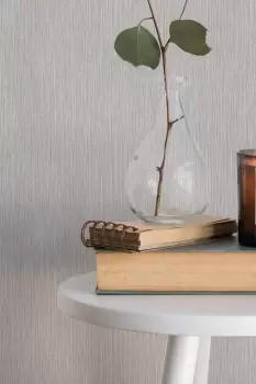 Image of Chunky Neutral Grasscloth Textured Wallpaper