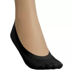 Image of Couture Womens/Ladies Luxury Liner Socks (Pack of 2) (One Size) (Black)