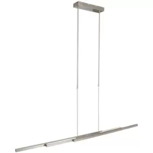 Image of Sienna Lighting - Sienna Zelena LED Integrated Pendant Ceiling Light Light Steel Brushed