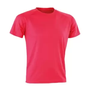 Image of Spiro Mens Aircool T-Shirt (S) (Super Pink)
