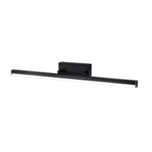 Image of Luminosa Wall Lamp Large Adjustable, 1 x 18W LED, 4000K, 1784lm, IP44, Sand Black, 3yrs Warranty