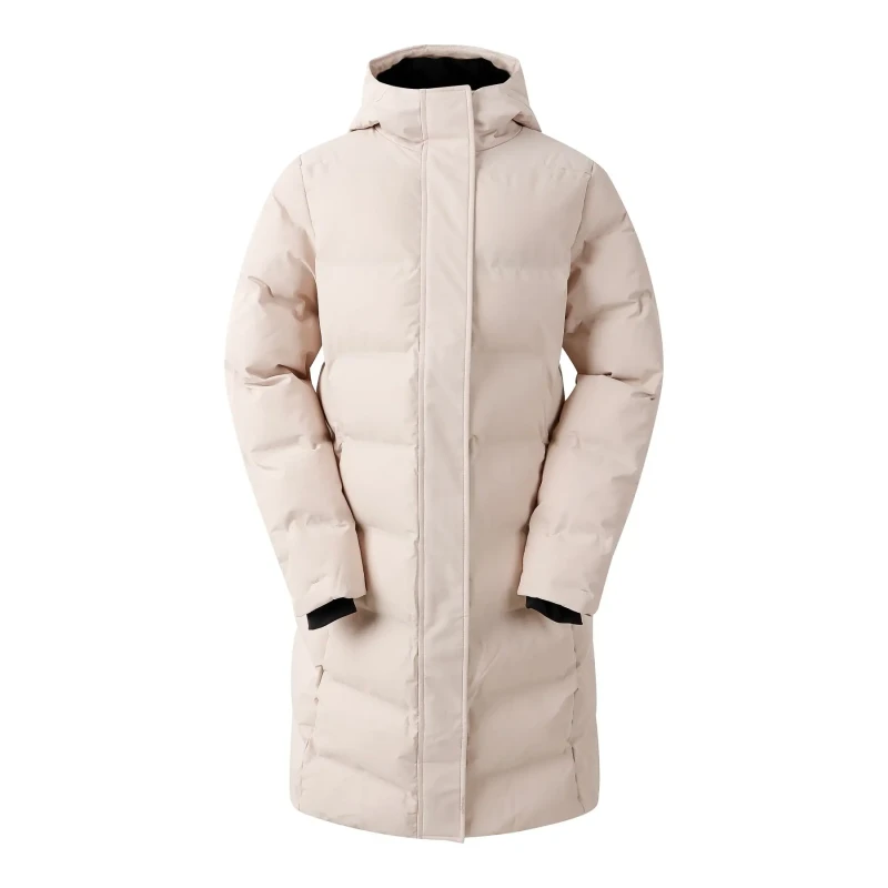 Image of Womens long hooded down jacket Dare 2B Wander Gris Female 46