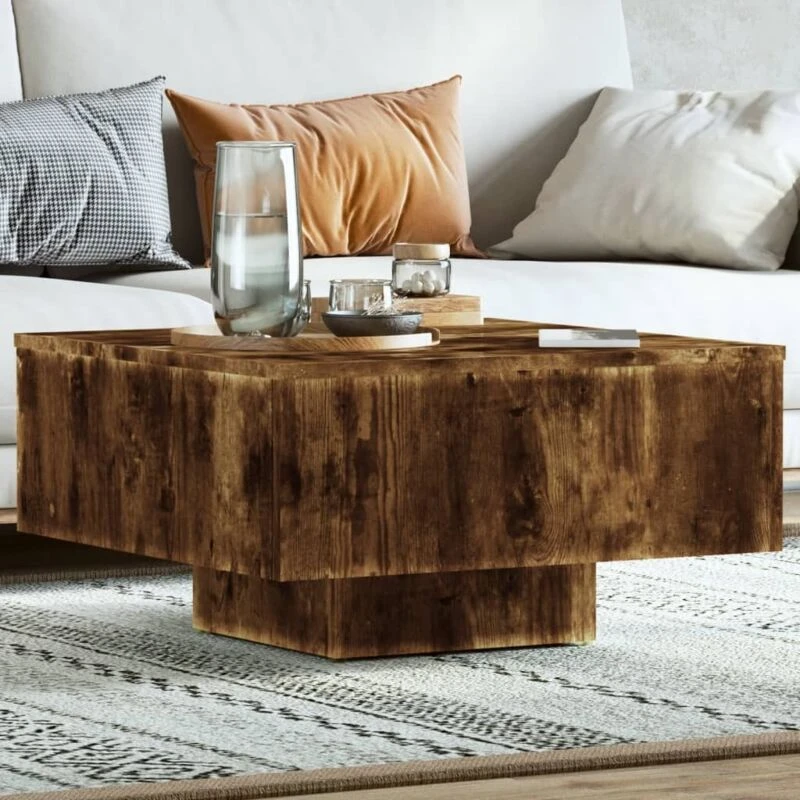 Image of VIDAXL Coffee Table Smoked Oak 60x60x31.5cm Engineered Wood Vidaxl 8720286955925