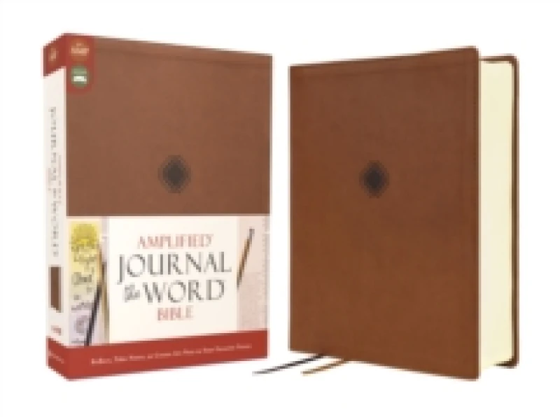 Image of Amplified Journal the Word Bible, Leathersoft, Brown. Leather / fine binding. By Zondervan Books