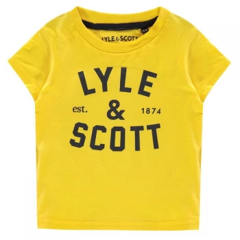 Image of Lyle and Scott T-Shirt and Sweat Shorts Set - Dandelion