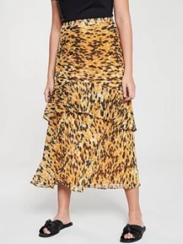 Image of Whistles Ikat Animal Nora Skirt - Yellow/Multi
