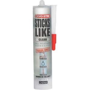 Image of Evo-Stik Sticks Like All Weather Adhesive Clear 290ml