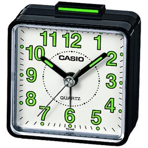 Image of Casio Square Beep Alarm Clock - Black/Green
