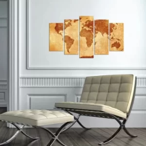 Image of 5MAPMDF-11 Multicolor Decorative MDF Painting (5 Pieces)