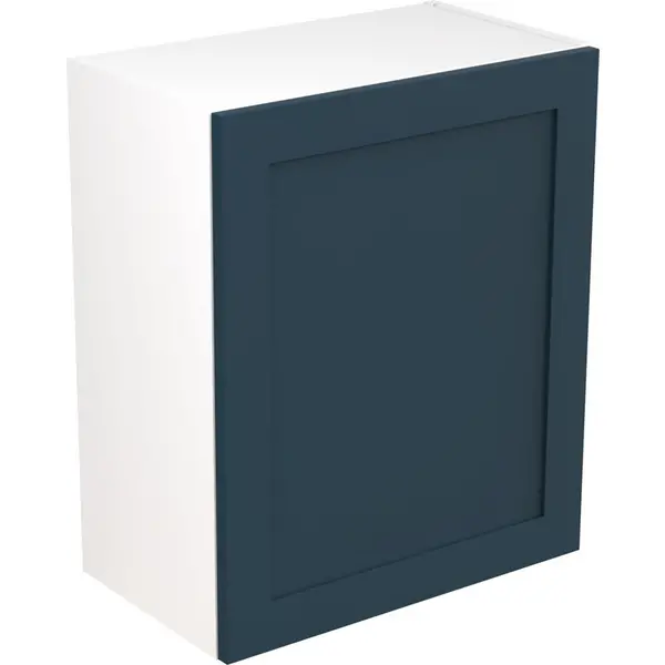 Image of Kitchen Kit Ready Made Shaker Kitchen Cabinet Wall Unit Ultra Matt 600mm in Indigo Blue