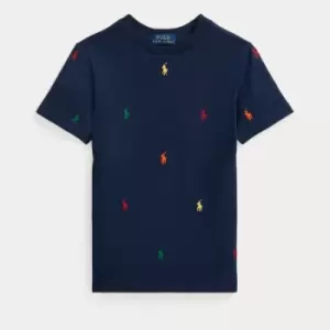 Image of Polo Ralph Lauren Boys Knit T-Shirt - French Navy - 4 Years