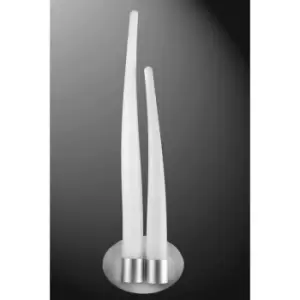 Image of Wall light Estalacta 2 Bulbs GU10 Indoor / Outdoor, silver / opal white