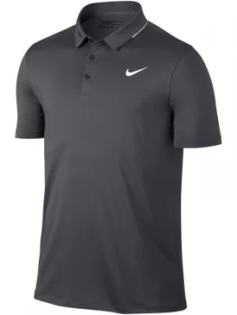 Image of Mens Nike Dry Solid Polo Grey