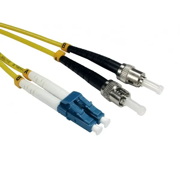 Image of Cables Direct 2m OS2 Fibre Optic Cable, LC - ST (Single Mode)