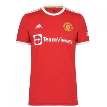 Image of adidas Manchester United Home Shirt 2021 2022 - Red