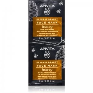 Image of Apivita Express Beauty Honey Moisturizing And Nourishing Mask for Face 2 x 8ml