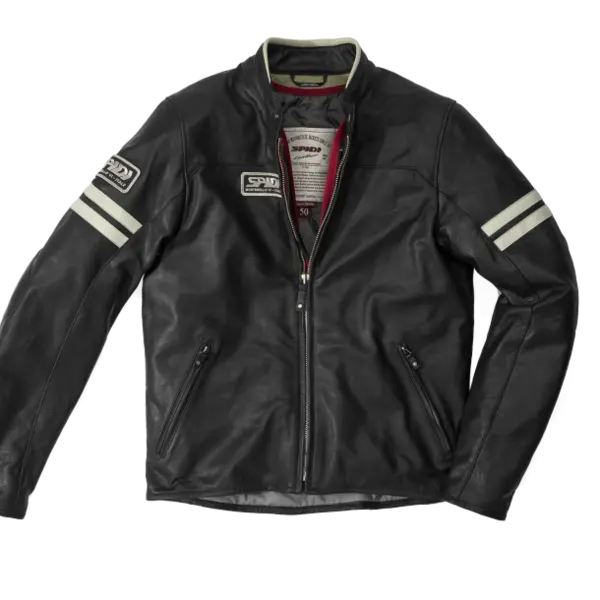 Image of Spidi Vintage Jacket Ice Black Size 58