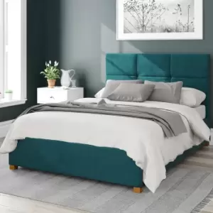 Image of Caine Plush Velvet Ottoman Bed Frame Emerald