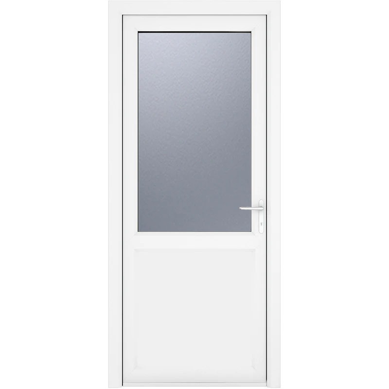 Image of Crystal Triple Glazed Single Door Half Panel White Lh 840 X 2090Mm Obscure, White 2RLHW84209OBPTG