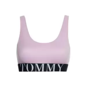 Image of Tommy Bodywear Large Logo Bralette - Purple