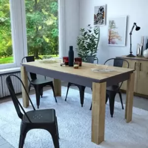 Image of Manhattan Dining Table For 4 People Kitchen Living Room - Light Oak - Decorotika