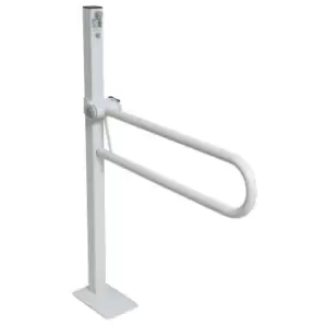 Image of NRS Healthcare Standard Floor Fixed Folding Support Rail - 550mm