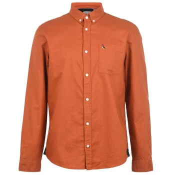Image of Jack Wills Wadsworth Plain Oxford Shirt - Ginger