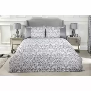 Image of Emma Barclay Eden Bedspread With 2 Matching Pillow Shams Silver